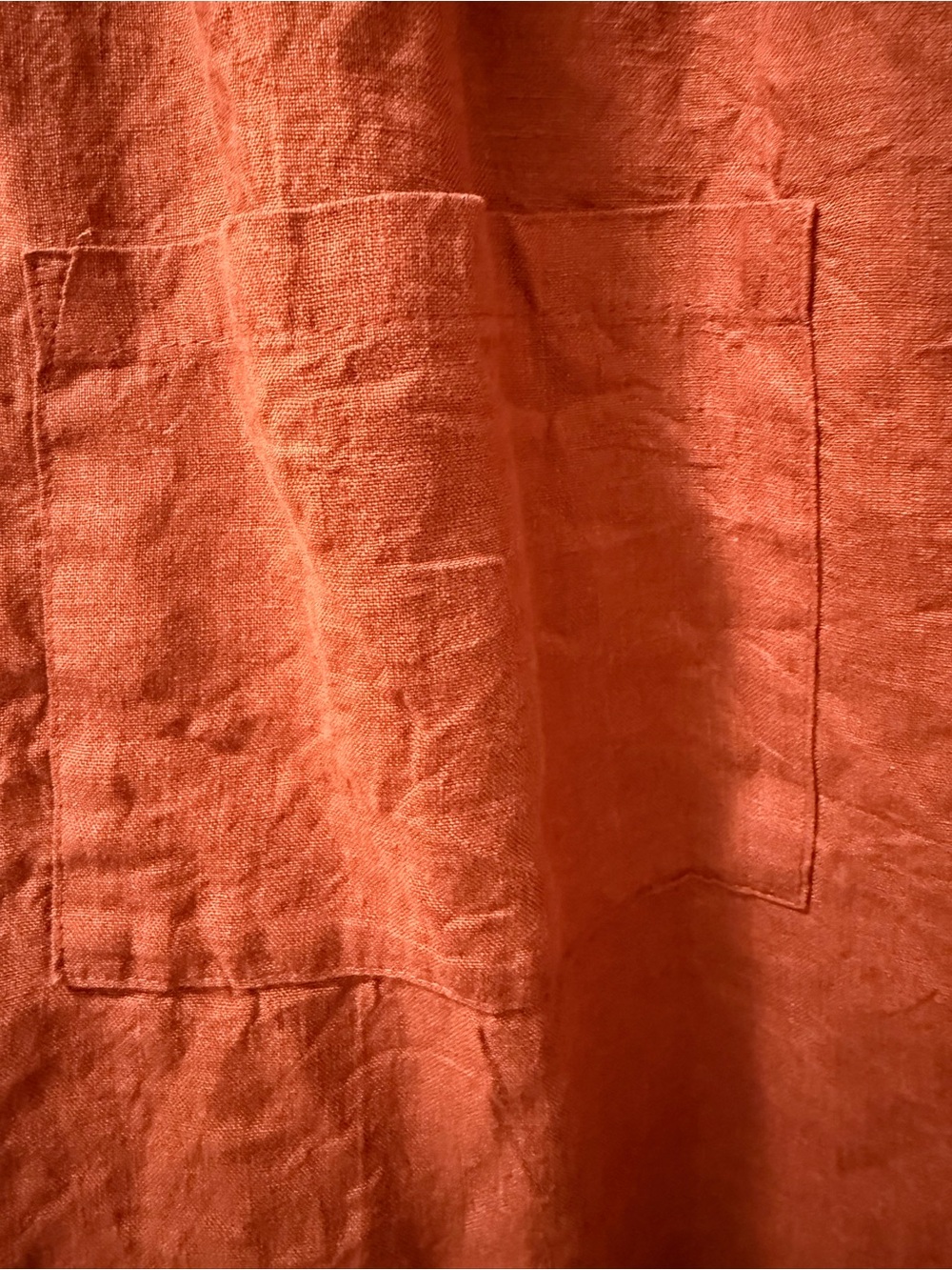 Pyne & Smith No. 32 Pinafore Linen Dress Rust Size medium - Picture 5 of 8